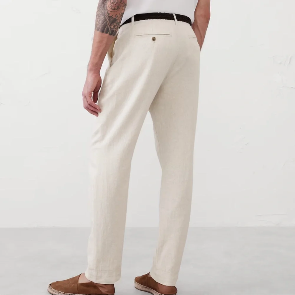Banana Republic Factory Slim-Straight Linen Blend Pants – Size 42x34 – NWT